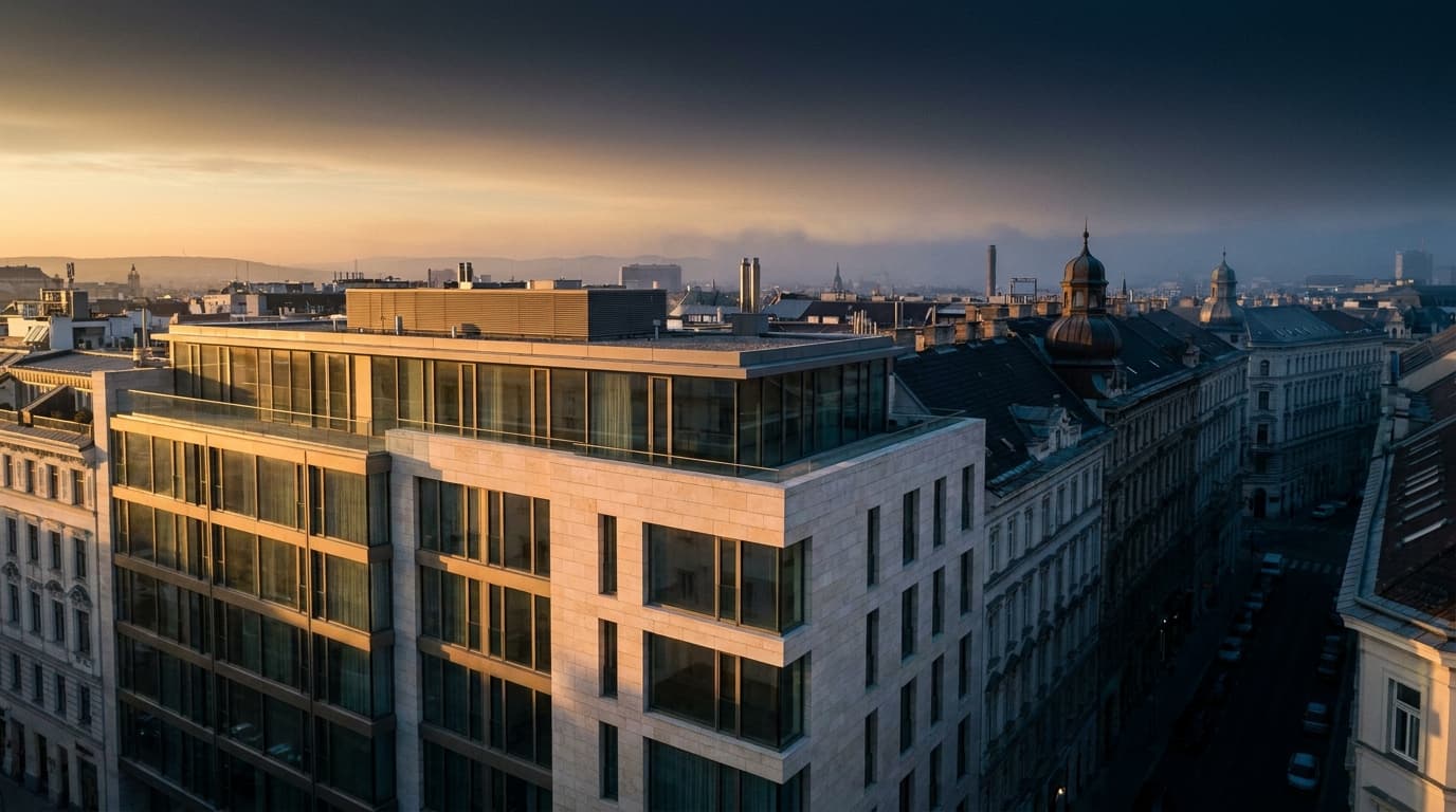 Wien im Goldlicht der Abendstunde