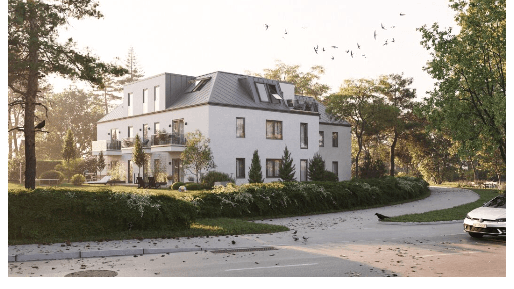 Visualisierung Bauprojekt Wien Oberlaa — Untere Kaistraße 52, 1100 Wien-Oberlaa