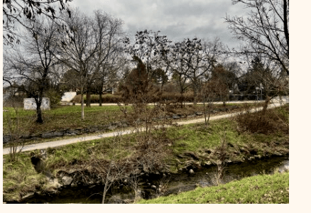 Umgebung des Baugrundstücks in ruhiger Stadtrandlage Wien-Oberlaa