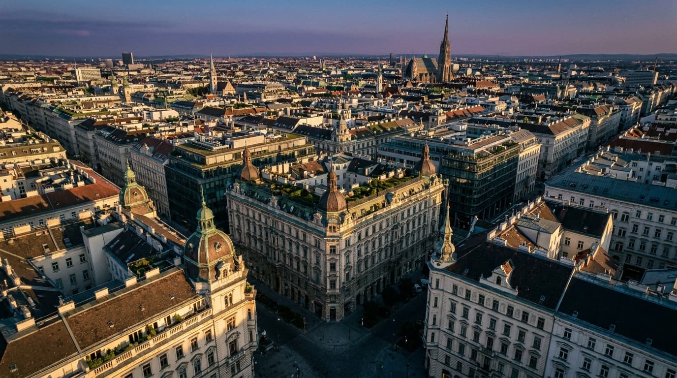 Panorama der Wiener Dächer — Investmentangebote in Premiumlagen innerhalb des Gürtels